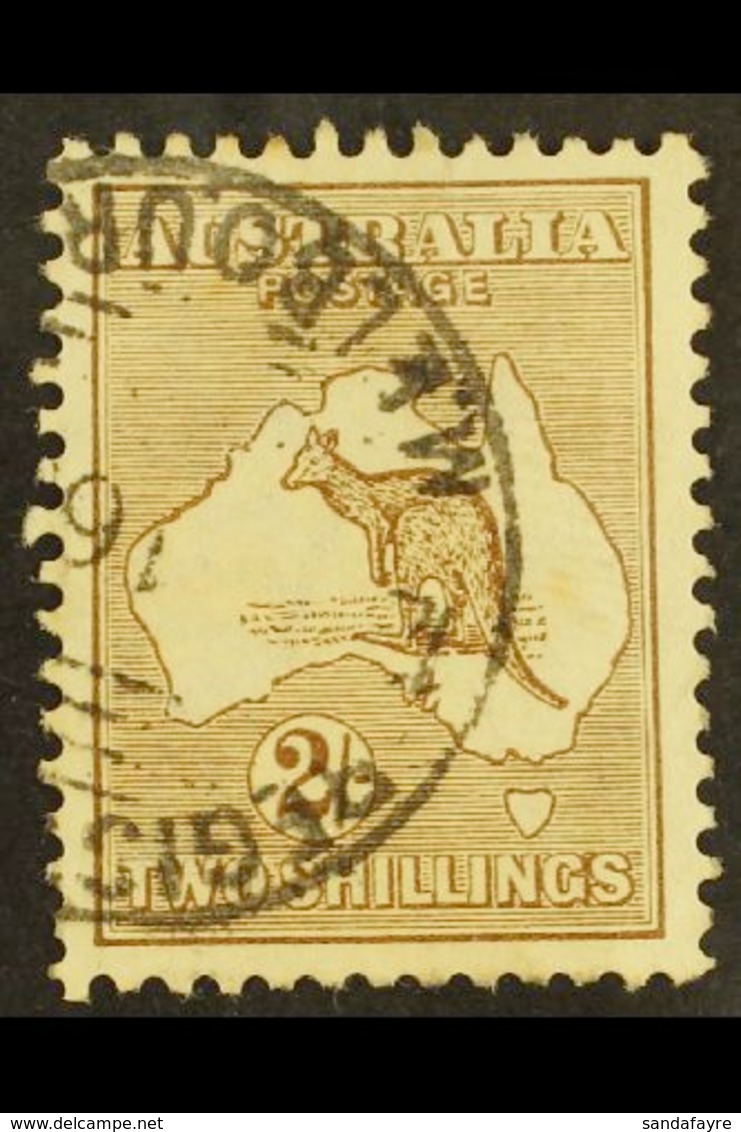 1915  2s Brown, 'Roo, Second Watermark, SG 29, Very Fine Used. For More Images, Please Visit Http://www.sandafayre.com/i - Sonstige & Ohne Zuordnung