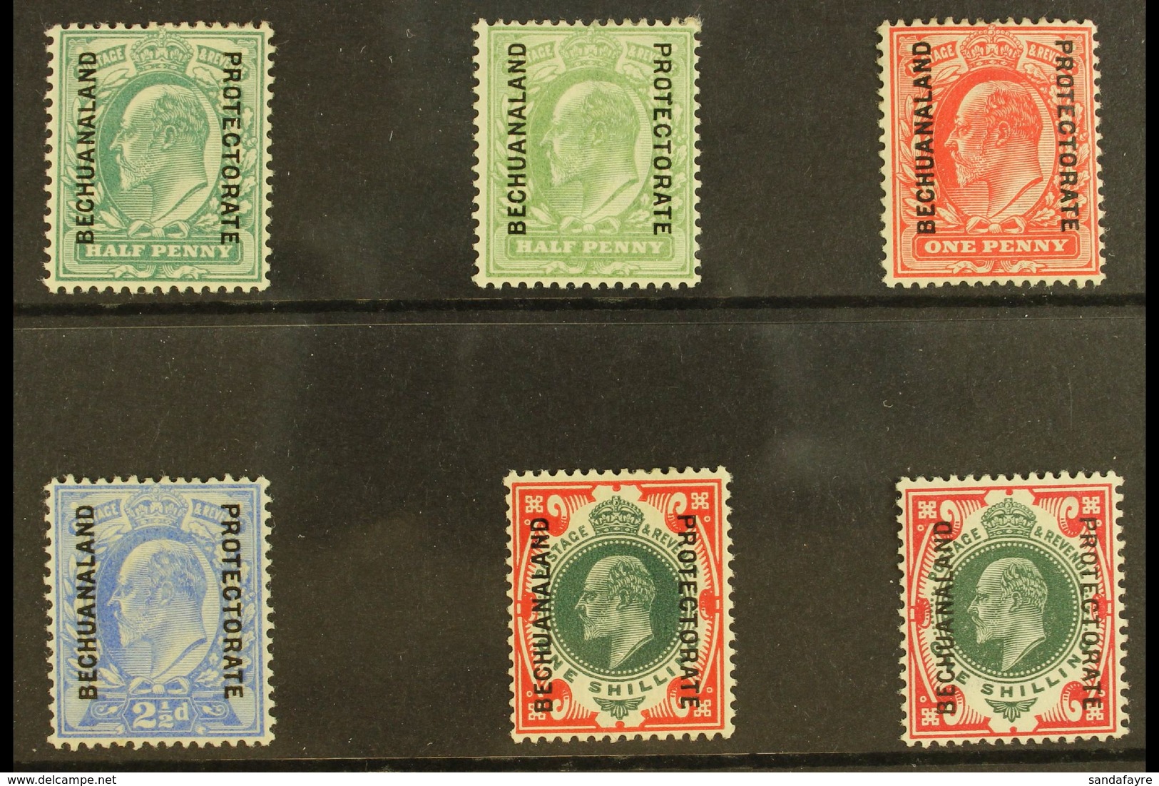 1904-13  KEVII Complete Definitive Set (including Both ½d & 1s), SG 66/71, Fine Mint. (6 Stamps) For More Images, Please - Sonstige & Ohne Zuordnung