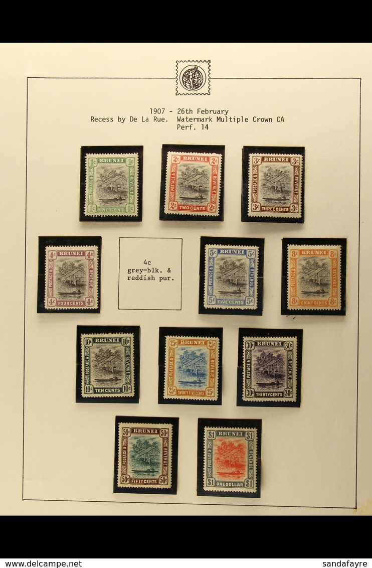 1907-37 ALL DIFFERENT MINT COLLECTION  Neatly Presented In Mounts On Album Pages. Includes 1907-10 Set, 1908-22 Set To $ - Brunei (...-1984)