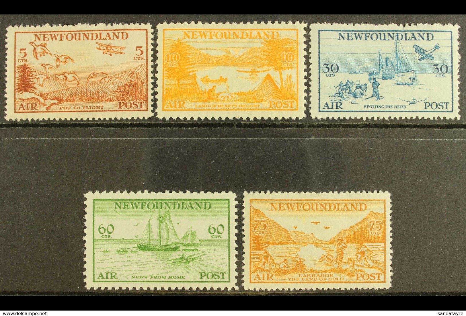 1933  AIRS Pictorial Set, SG 230/34, Fine Fresh Mint. (5 Stamps) For More Images, Please Visit Http://www.sandafayre.com - Sonstige & Ohne Zuordnung