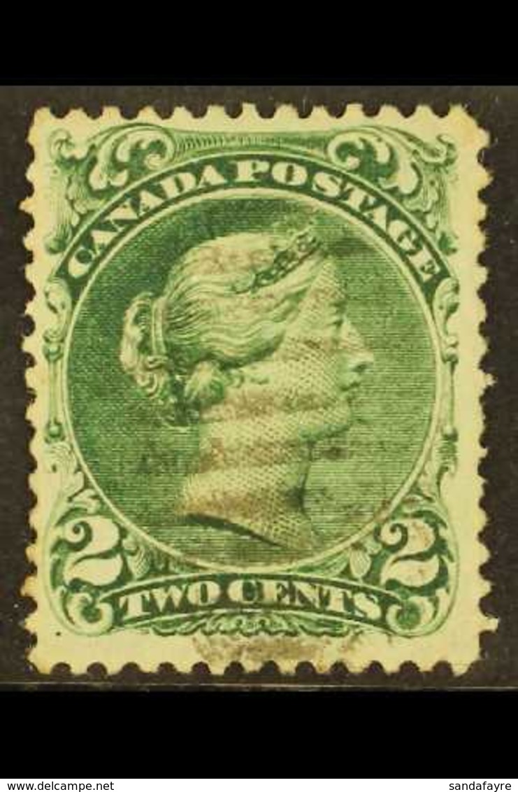 1868  2c Bluish Green Large Queen On Watermarked Paper, SG 57da, Showing Clear "BOT", Finely Used.  For More Images, Ple - Sonstige & Ohne Zuordnung