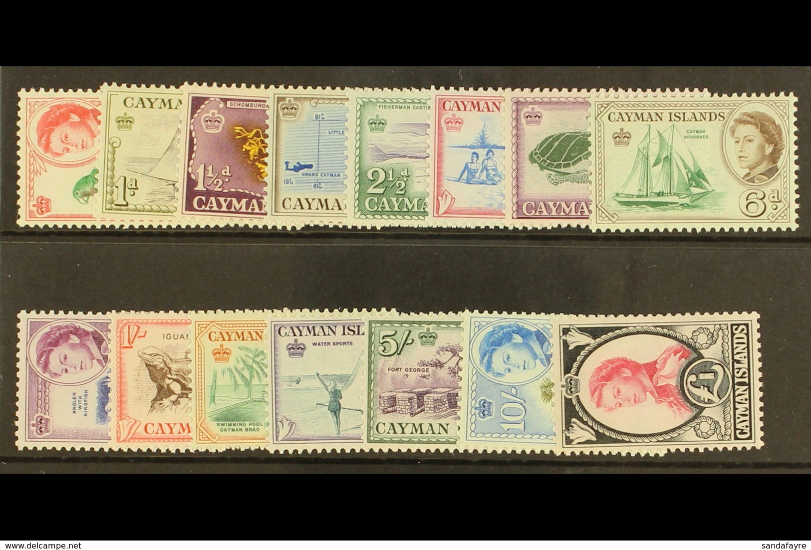 1962-64  Complete Pictorial Set, SG 165/179, Mint Never Hinged. (15) For More Images, Please Visit Http://www.sandafayre - Kaimaninseln