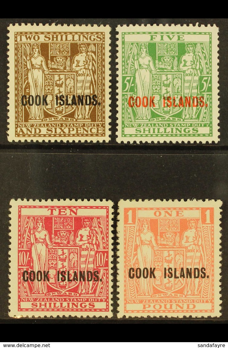 1936  (Cowan Paper, Wmk W43) Arms High Values Set, SG 118/21, Very Fine Mint. (4 Stamps) For More Images, Please Visit H - Cookinseln