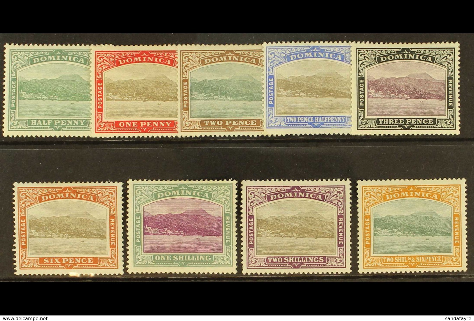 1903  Rosea From The Sea Set To 2s 6d, SG 27/35, Fine To Very Fine Mint. (9 Stamps) For More Images, Please Visit Http:/ - Dominica (...-1978)