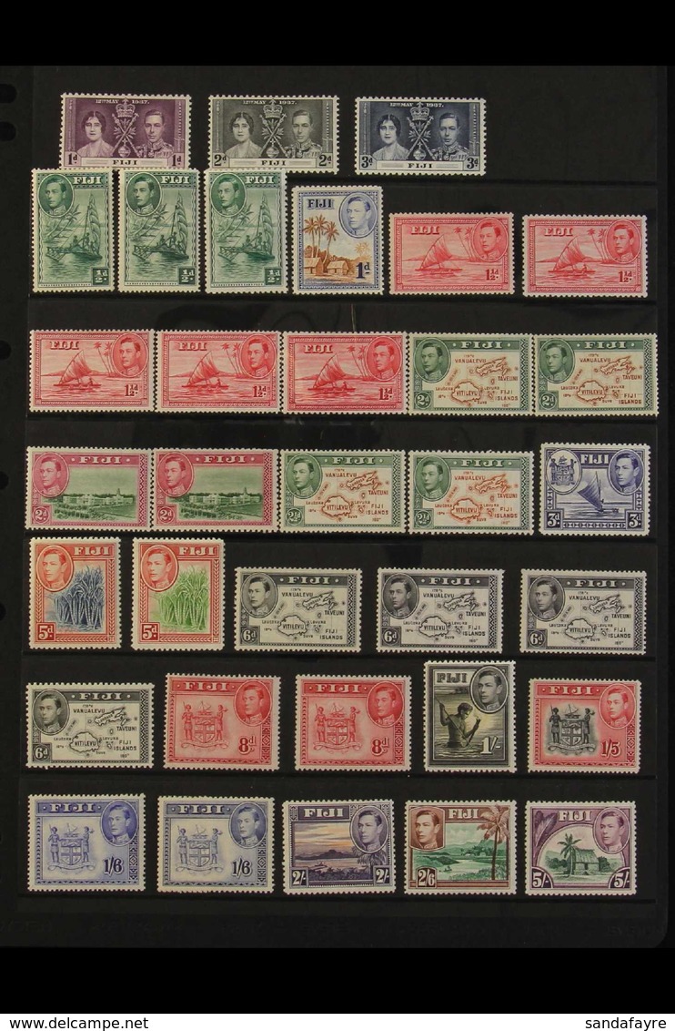 1937-52 COMPLETE KGVI MINT COLLECTION.  A Delightful, Complete "Basic" Collection From The 1937 Coronation To 1951 Healt - Fidschi-Inseln (...-1970)