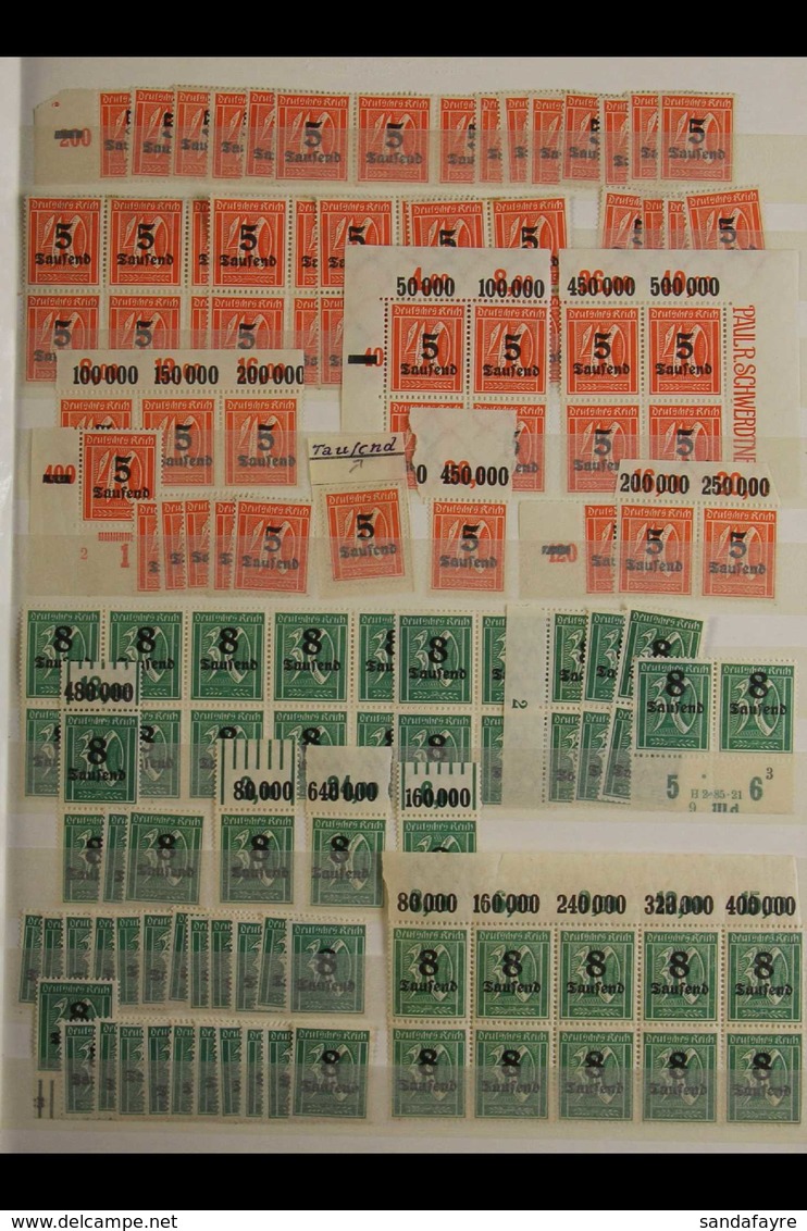 1923 PROVISIONAL ISSUES OF HIGH INFLATION PERIOD.  VERY FINE MINT (MOSTLY NEVER HINGED) ACCUMULATION In A Stockbook, Inc - Sonstige & Ohne Zuordnung