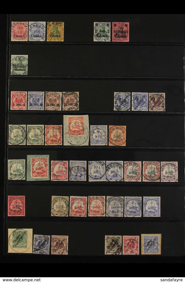 1890's-1910's POSTMARKS.  A Collection Of Fine Used Stamps Displayed On A Double-sided Stock Page, Each Stamp Selected F - Sonstige & Ohne Zuordnung