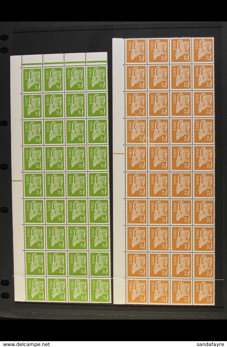 1968-70 LARGE MULTIPLES  Definitive Set From 1d To 1s, SG 248/258, In Never Hinged Mint Multiples Of 36 (1d & 4d) Or 40  - Other & Unclassified
