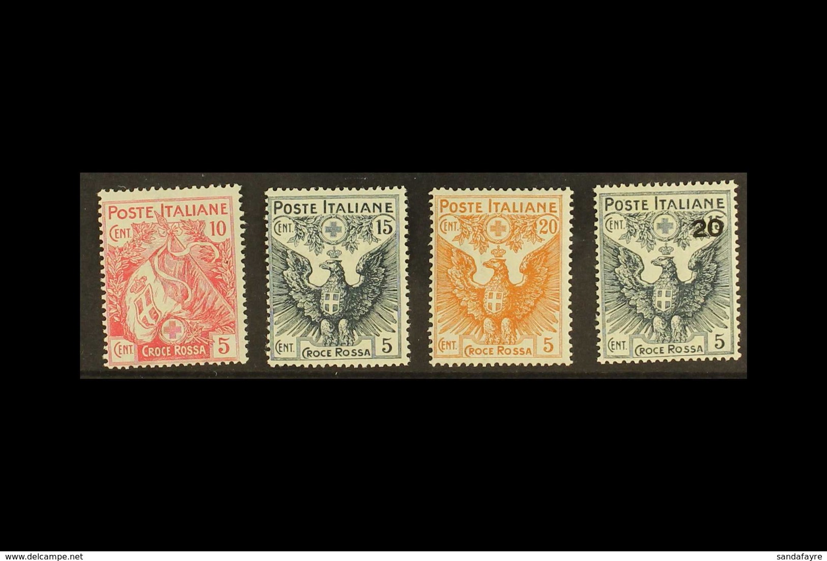 1915  Red Cross Complete Set, Sassone 102/5, Mi 120/3, Never Hinged Mint (4 Stamps). For More Images, Please Visit Http: - Ohne Zuordnung