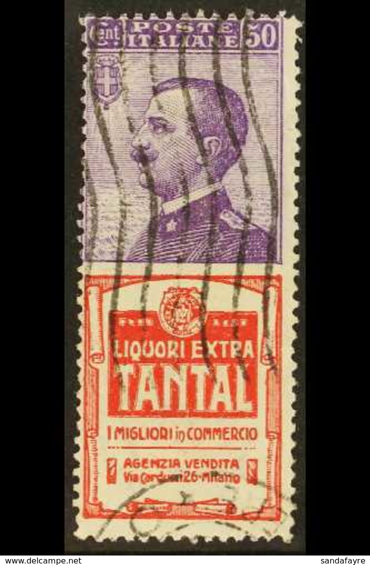1924-5  ADVERT STAMPS 50c Violet With "Tantal" Advert In Red, Sassone 18, Used. For More Images, Please Visit Http://www - Ohne Zuordnung