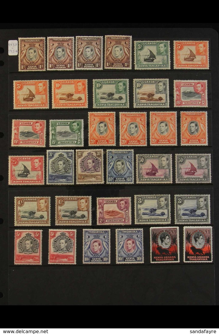 1937-1954 KGVI FINE MINT ALL DIFFERENT COLLECTION  With Definitive Set Plus Some Additional Listed Perfs & Shades To 3s  - Vide