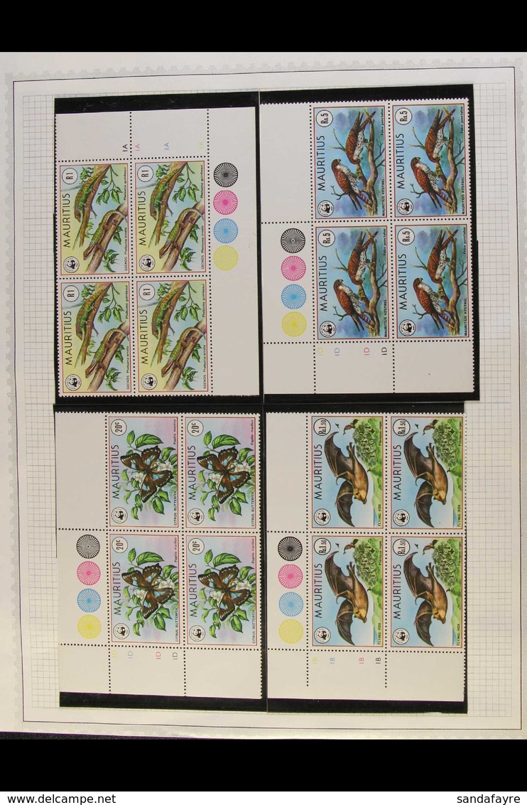 1969-84 NEVER HINGED MINT COLLECTION.  Am Attractive Collection Of Complete Sets Presented In Mounts On Album Pages. Man - Mauritius (...-1967)