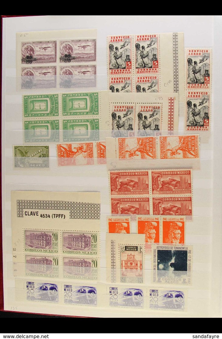 1914-1988 VERY FINE MINT  (mostly Never Hinged) Ranges In Stockbook. Largely Post -1930, With Definitives To High Values - Mexiko