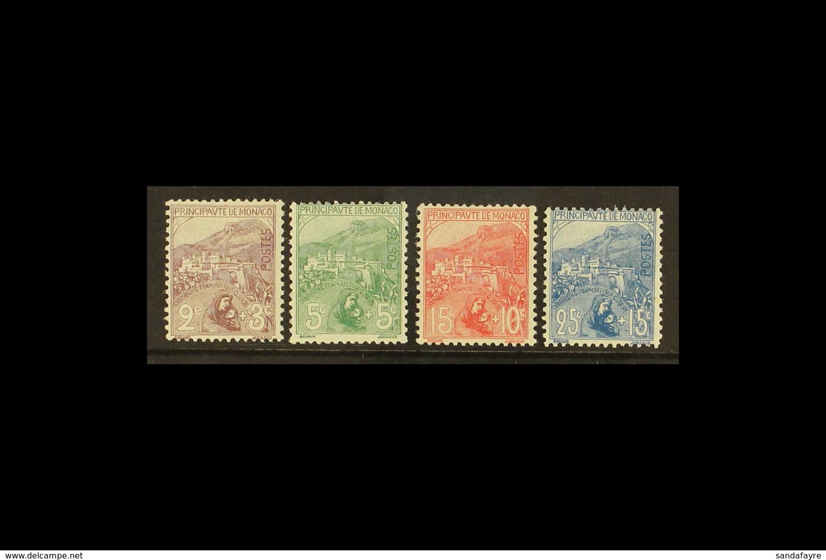 1919  2c+3c To 25c+15c War Orphans Fund, Yvert 27/30, Very Fine Mint (4 Stamps). For More Images, Please Visit Http://ww - Sonstige & Ohne Zuordnung
