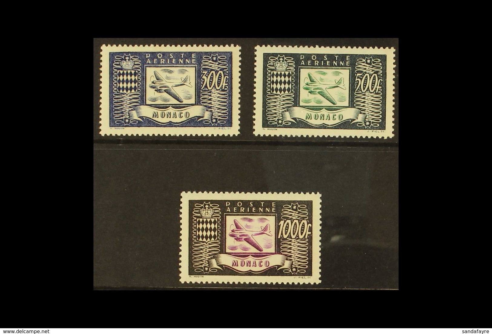 1949  Airmails Set, Yvert 42/4, Never Hinged Mint (3 Stamps). For More Images, Please Visit Http://www.sandafayre.com/it - Sonstige & Ohne Zuordnung