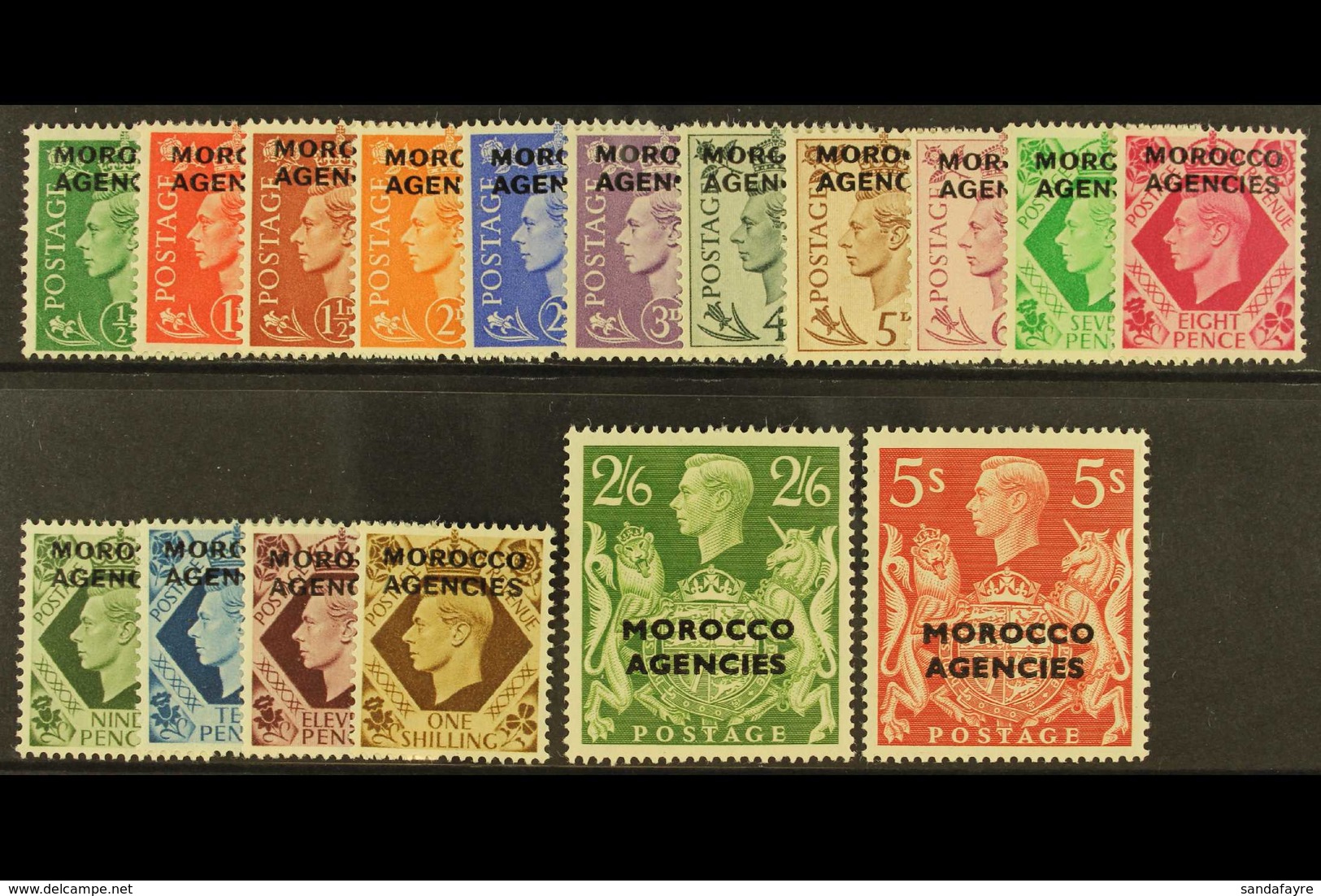 BRITISH CURRENCY: 1949  Complete Set, SG 77/93, Never Hinged Mint. (17) For More Images, Please Visit Http://www.sandafa - Sonstige & Ohne Zuordnung