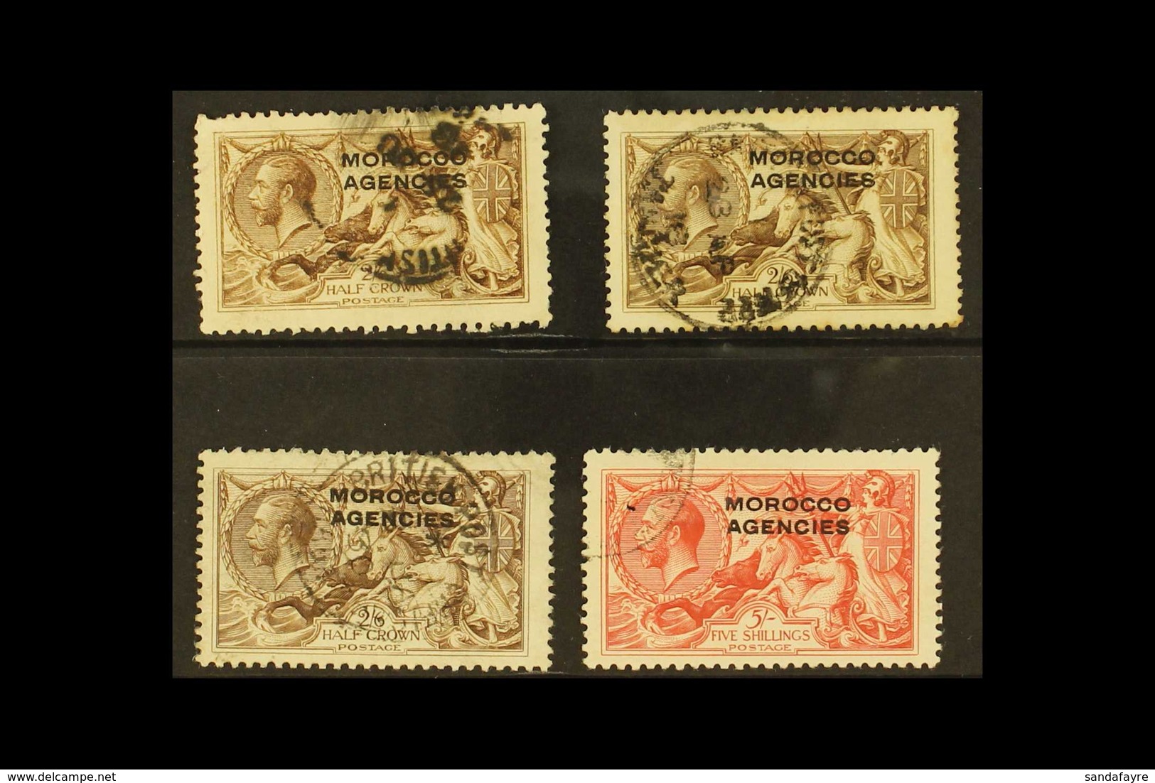 BRITISH CURRENCY  1914-31 Seahorses, With DLR 2s.6d Yellow-brown And Pale Brown, B.W. 2s.6d And 5s, SG 51, 51c, 53 And 5 - Sonstige & Ohne Zuordnung