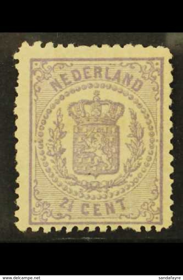 1869-76  2½c Mauve Arms Perf 13¼ Small Holes (SG 62, NVPH 18C, Michel 18 B), Fine Mint, Some Uneven Perfs, Fresh Colour. - Sonstige & Ohne Zuordnung