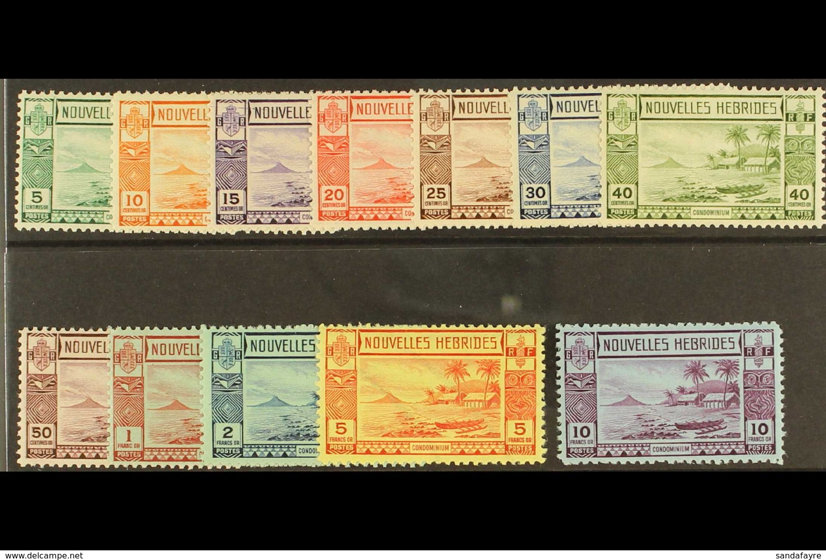 FRENCH  1938 Gold Currency Set Complete, SG F53/64, Mint Lightly Hinged. Fresh! (12 Stamps) For More Images, Please Visi - Sonstige & Ohne Zuordnung