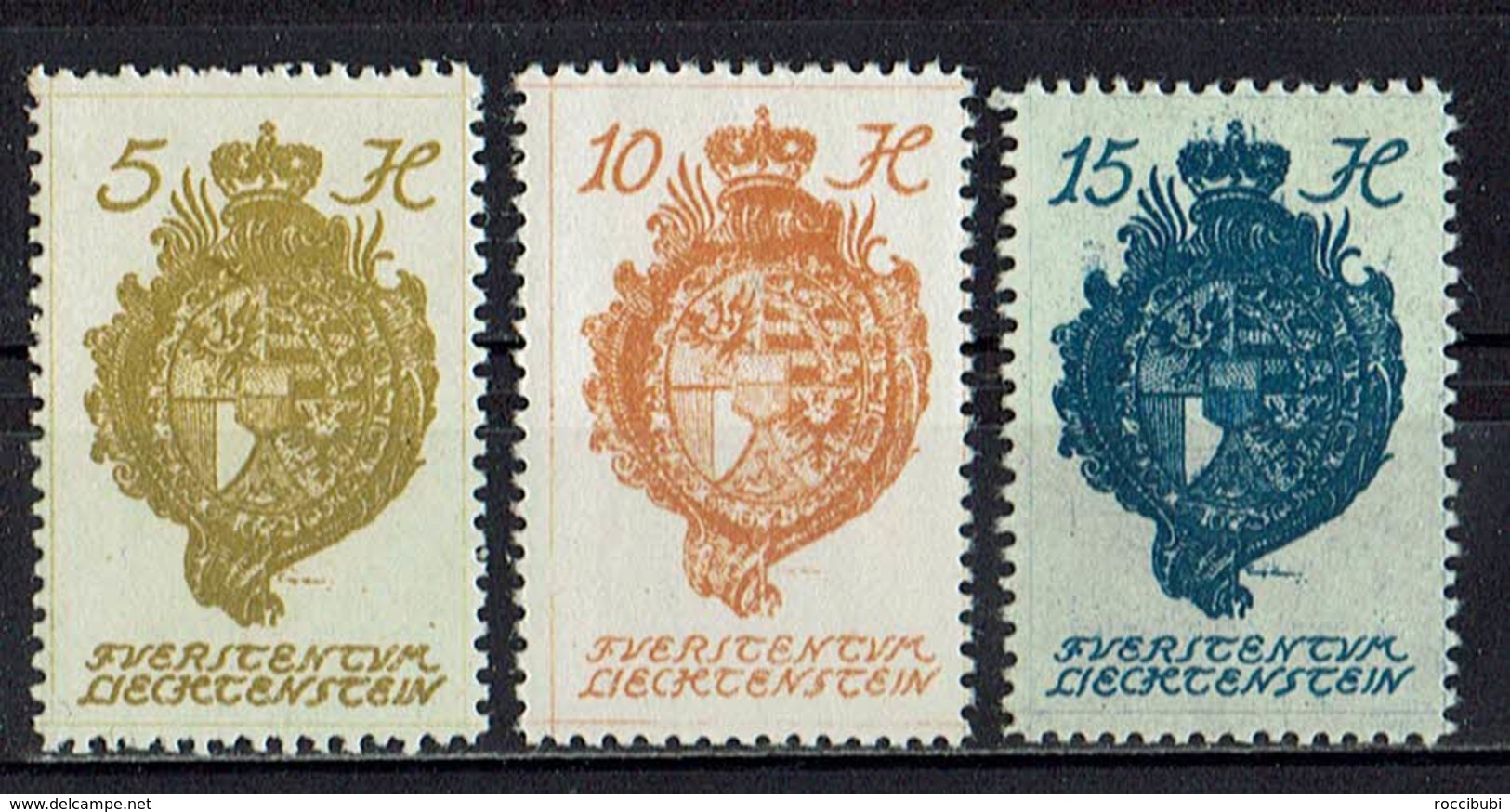 Liechtenstein 1920 // Mi. 25,26,27 ** (021..828) - Unused Stamps