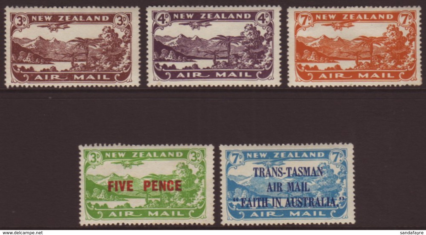1931-34  Air Sets, SG 548/50, SG 551 & SG 554, Very Fine Mint (5 Stamps) For More Images, Please Visit Http://www.sandaf - Sonstige & Ohne Zuordnung