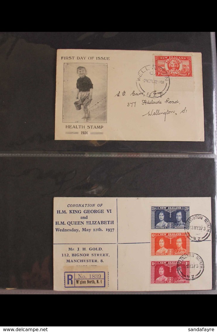 1935-2002 FIRST DAY COVERS  Presented In A Pair Of Large Albums, Mostly KGVI & QEII With Definitive & Commemorative Sets - Sonstige & Ohne Zuordnung