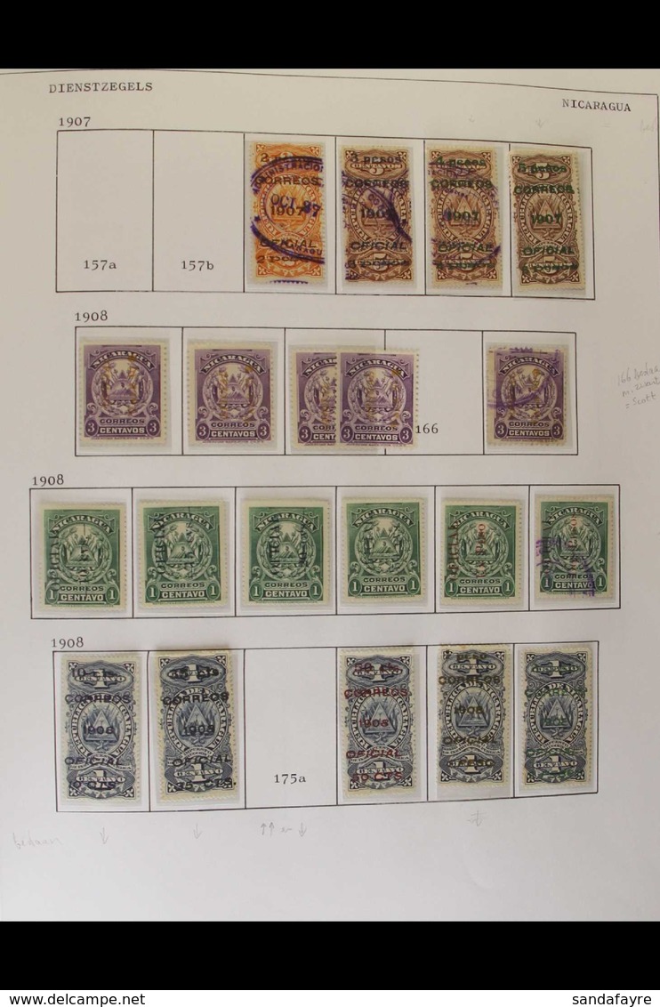 1862 TO 1960 SUBSTANTIAL COLLECTION  Of Very Fine Mint & Used Stamps Displayed In A Single Album, A High Level Of Comple - Nicaragua