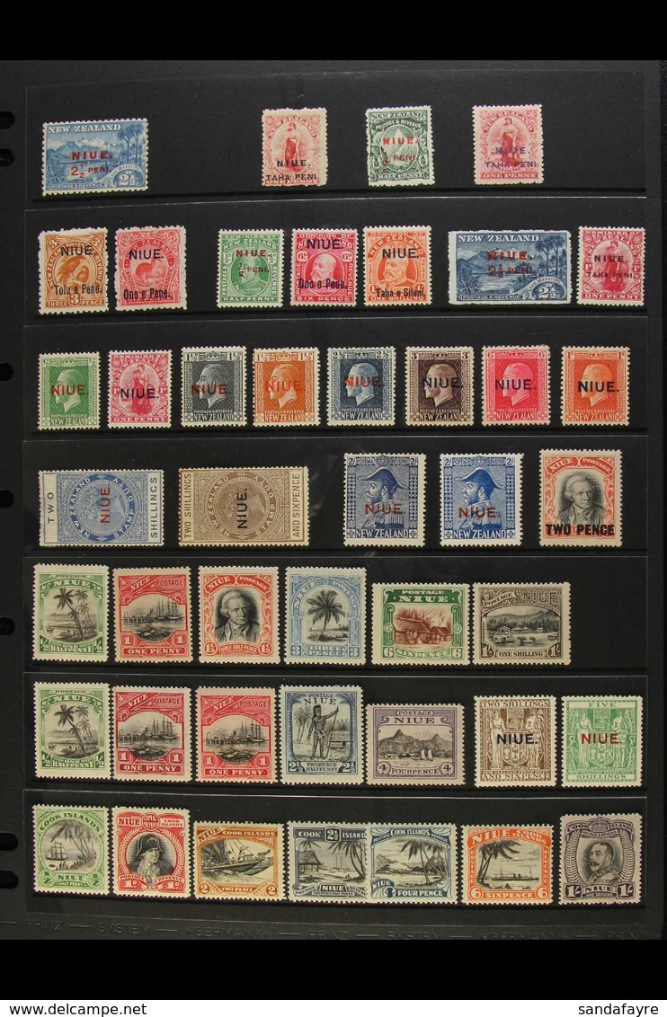 1902-1969 FINE MINE COLLECTION.  An Attractive, ALL DIFFERENT Collection Presented On Stock Pages With Many Sets & "Bett - Niue