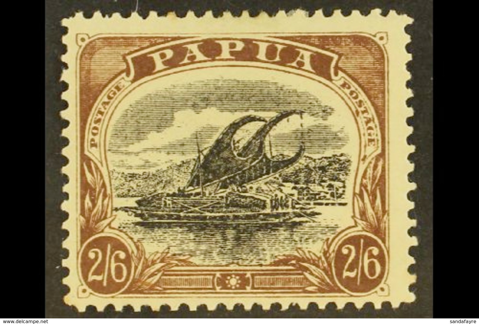 1907  2s 6d Black And Chocolate, Large Papua, Wmk Sideways, SG 48, Very Fine And Fresh Mint. For More Images, Please Vis - Papua-Neuguinea