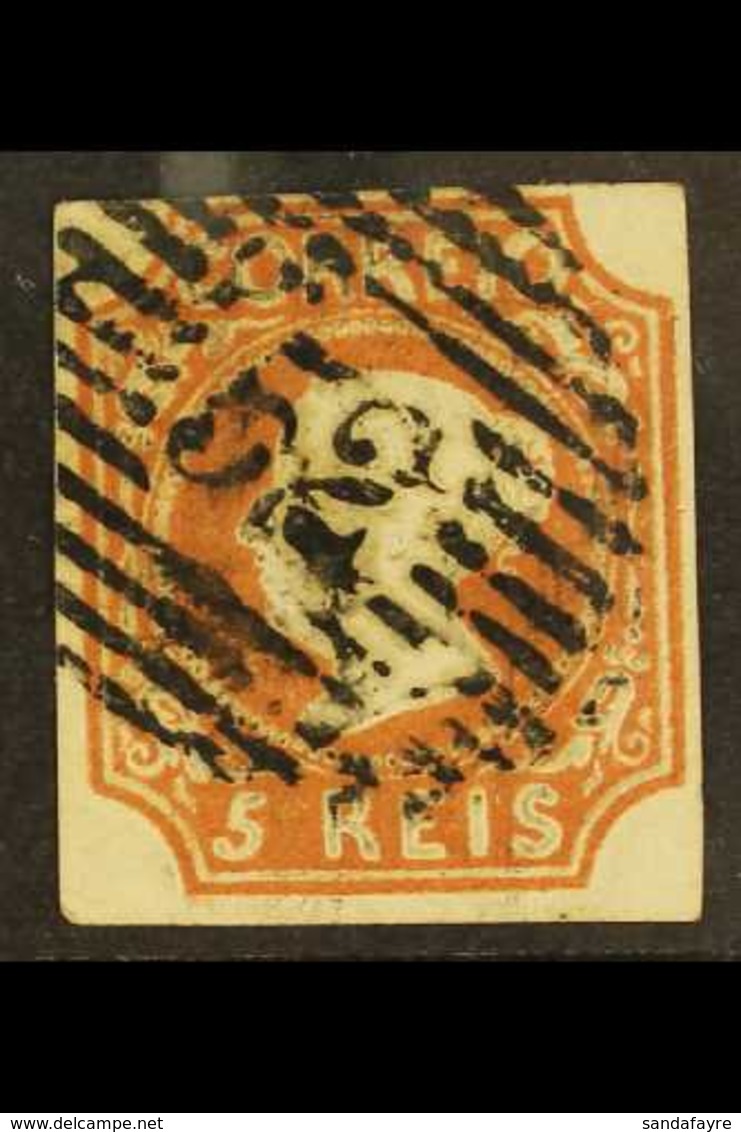1853  5r Light Brown, Mi 1a, Used With Good Strike Of "52" Numeral, Four Clear Margins. For More Images, Please Visit Ht - Sonstige & Ohne Zuordnung