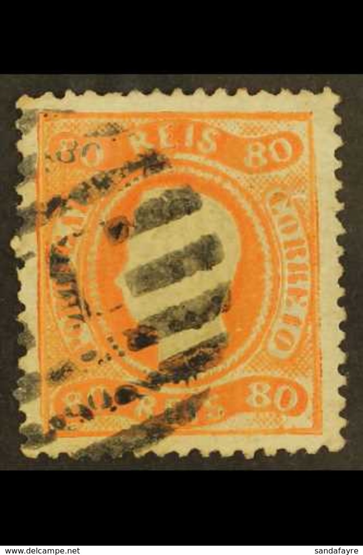 1867  80r Orange, Curved Label, P.12½, Mi 30, Fine Used. For More Images, Please Visit Http://www.sandafayre.com/itemdet - Sonstige & Ohne Zuordnung