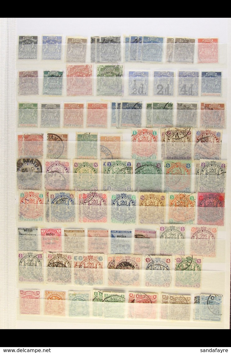 1892-1917 OLD RANGES  On A Two-sided Stock Page, Mint & Used, Inc 1892-93 Unused Set To 1s And Used Set To 2s6d, Plus 10 - Sonstige & Ohne Zuordnung