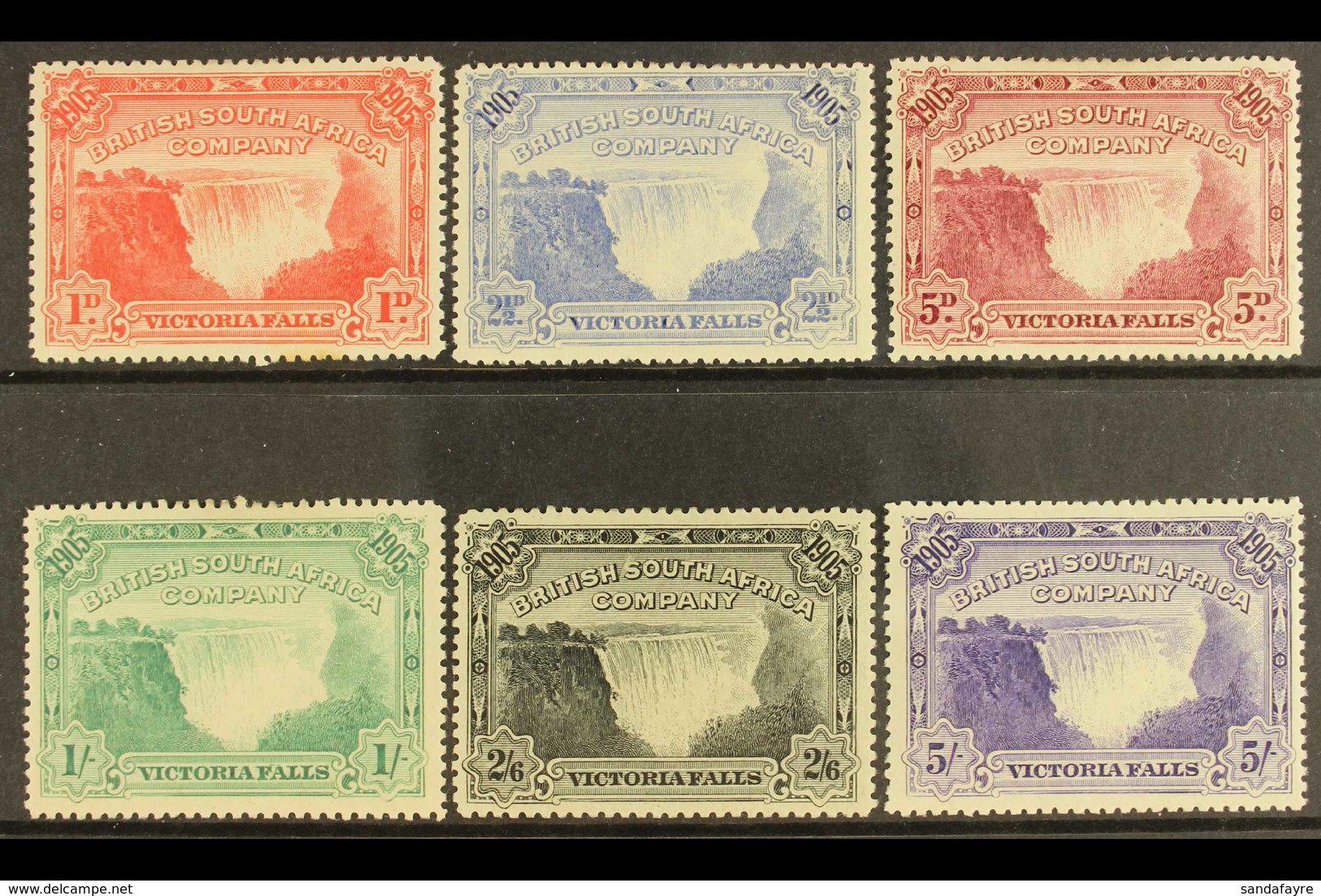 1905  Victoria Falls Complete Set, SG 94/99, Very Fine Mint. (6 Stamps) For More Images, Please Visit Http://www.sandafa - Sonstige & Ohne Zuordnung