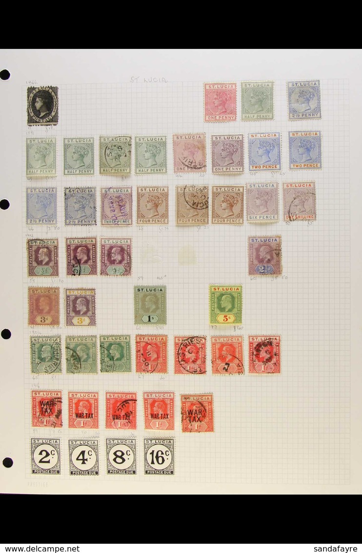 1864-2002 EXTENSIVE COLLECTION  A Most Useful Mint & Used Collection, Often With Duplication That Includes QV Ranges To  - St.Lucia (...-1978)