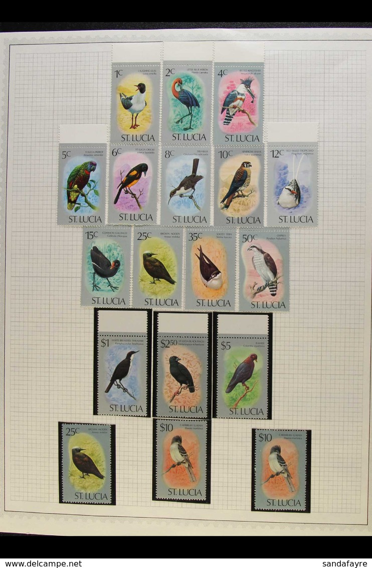 1958-1983 EXTENSIVE MINT / NHM COLLECTION.  An Attractive Collection Of Complete Sets & Miniature Sheets Presented On Al - St.Lucia (...-1978)