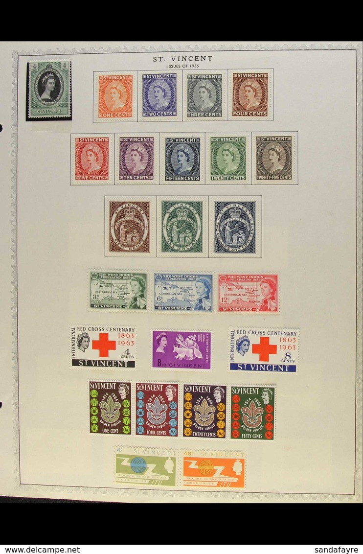 1953-76 VERY FINE MINT COLLECTION  An Attractive Collection Of Complete Sets With "Gutter" Pairs, Se-tenant Strips & She - St.Vincent (...-1979)