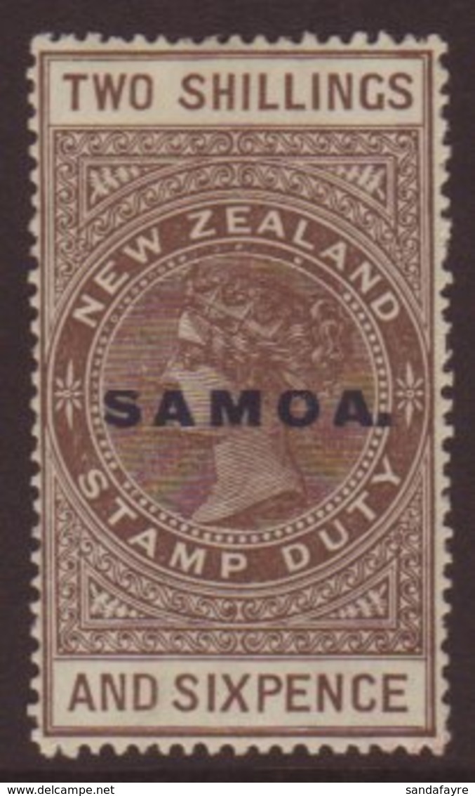 1914-24  2s6d Grey-brown "De La Rue" Paper, Perf 14½x14 Comb, SG 128, Very Fine Mint. Scarce! For More Images, Please Vi - Samoa