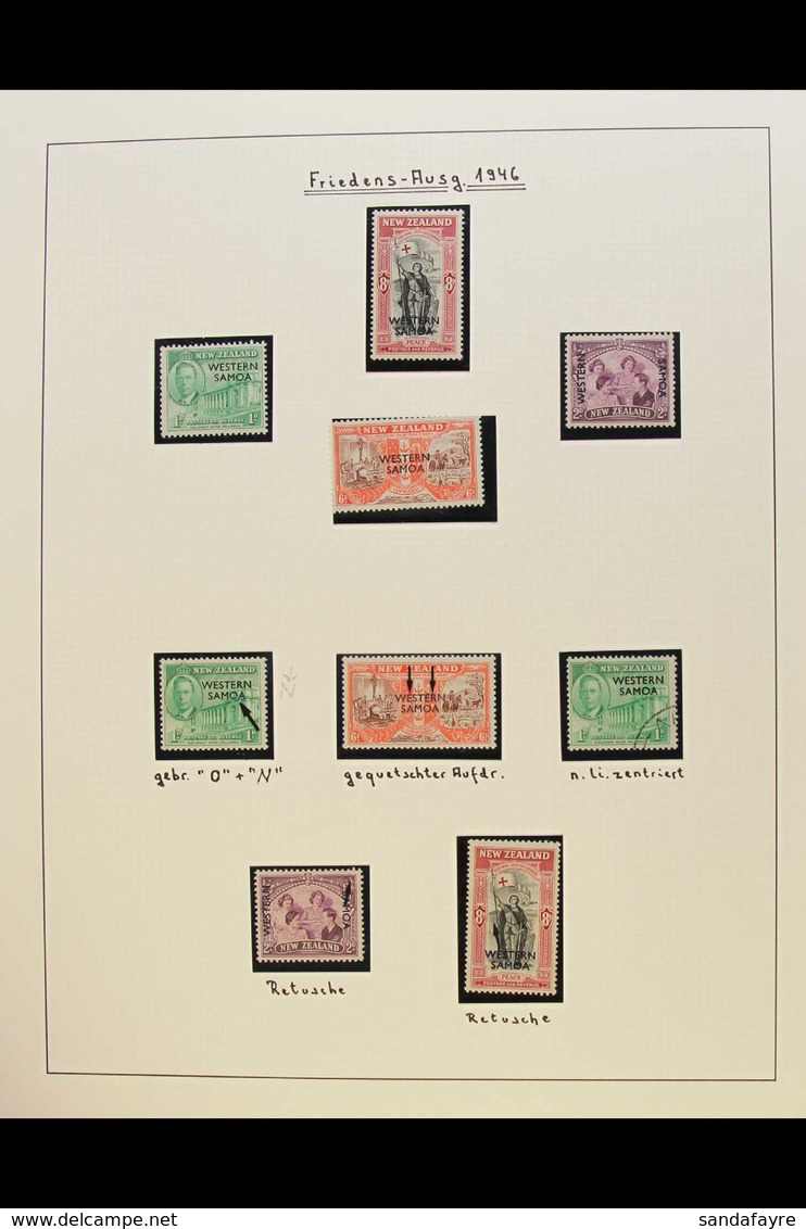 1935-1952 INTERESTING COLLECTION  An Attractive Mint, Nhm & Used Collection With A Degree Of Specialization, Includes Pi - Samoa (Staat)