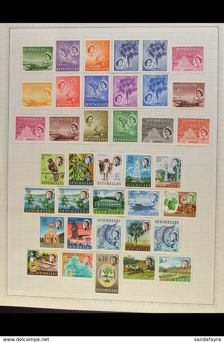 1953-1976 MINT & NHM COLLECTION.  A Delightful Mint & Never Hinged Mint Collection Of Complete Sets & Miniature Sheets P - Seychellen (...-1976)