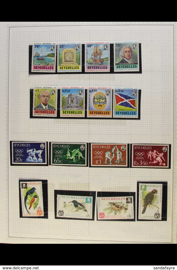 1976-1984 NEVER HINGED MINT COLLECTION  An Attractive Collection Of Complete Sets Often As Singles & Again As "Gutter" P - Seychellen (...-1976)