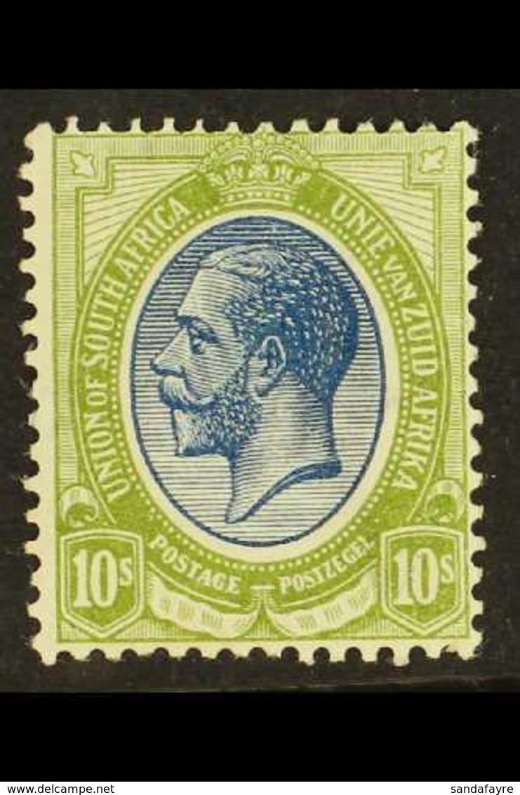 1913-24  10s Deep Blue & Olive-green, SG 16, Superb, Very Lightly Hinged Mint. For More Images, Please Visit Http://www. - Unclassified