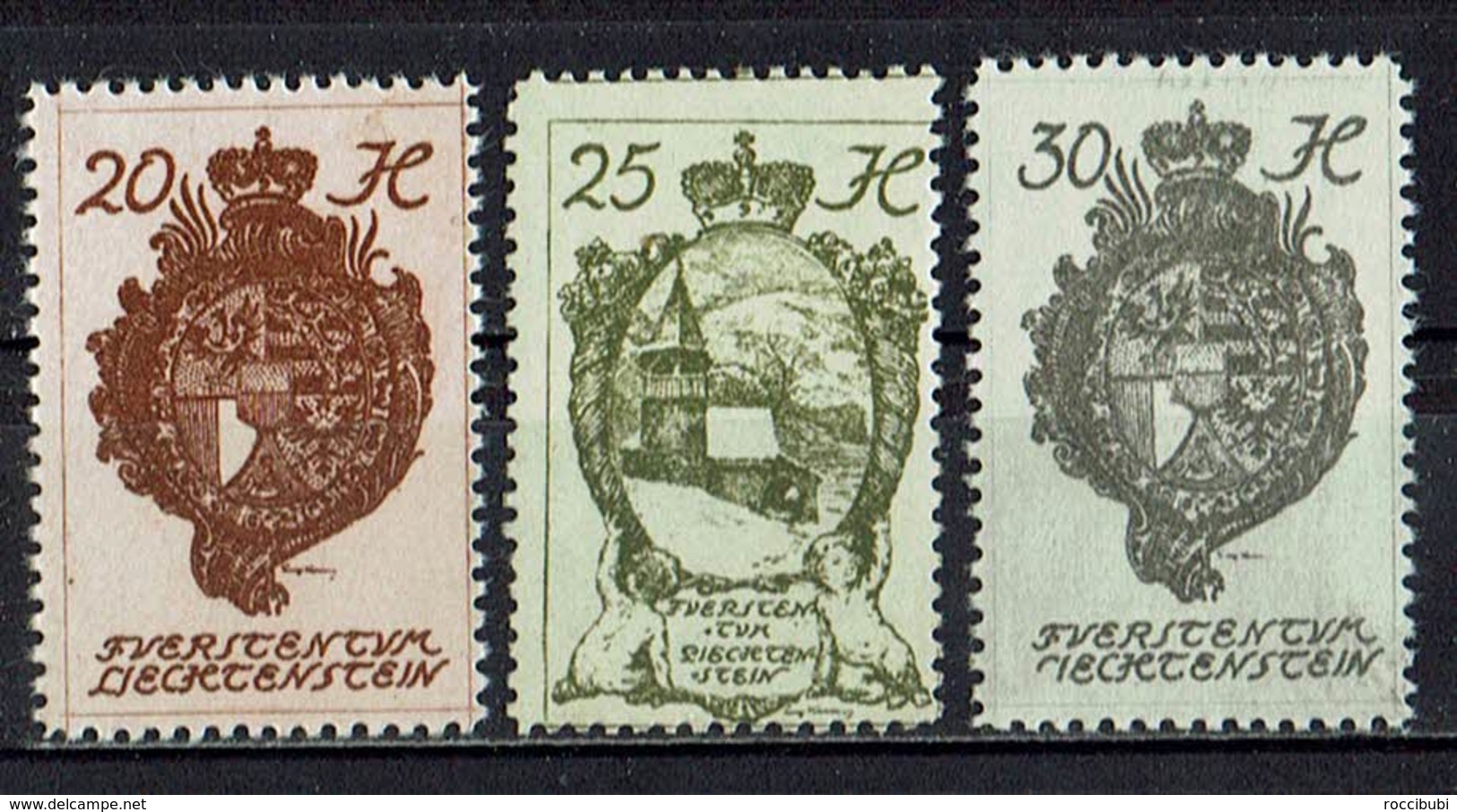 Liechtenstein 1920 // Mi. 28,29,30 ** (021..829) - Neufs