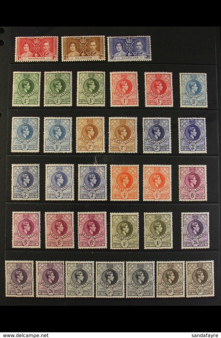 1937-52 KING GEORGE VI FINE MINT COLLECTION  A Lovely Complete Collection Of The King George VI Issues, SG 25/51, And Wh - Swasiland (...-1967)