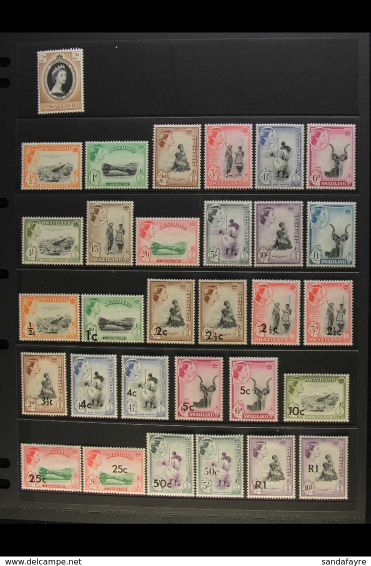 1953-68 QEII MINT / NHM COLLECTION  An Attractive, COMPLETE "Basic" Collection From Coronation To Independence, SG 52/16 - Swasiland (...-1967)