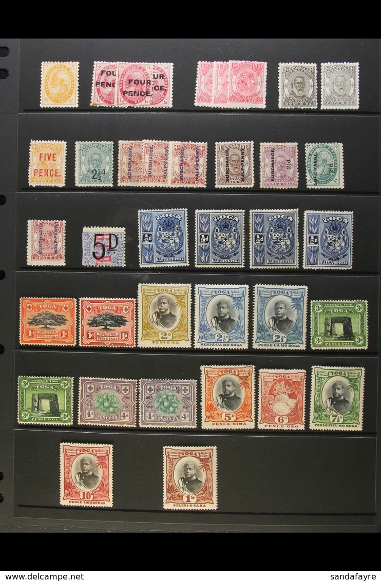 1891-1963 EX DEALERS MINT STOCK  Presented On Stock Pages, Some Light Duplication (mostly 1944 Jubilee Issues Inc Nhm).  - Tonga (...-1970)