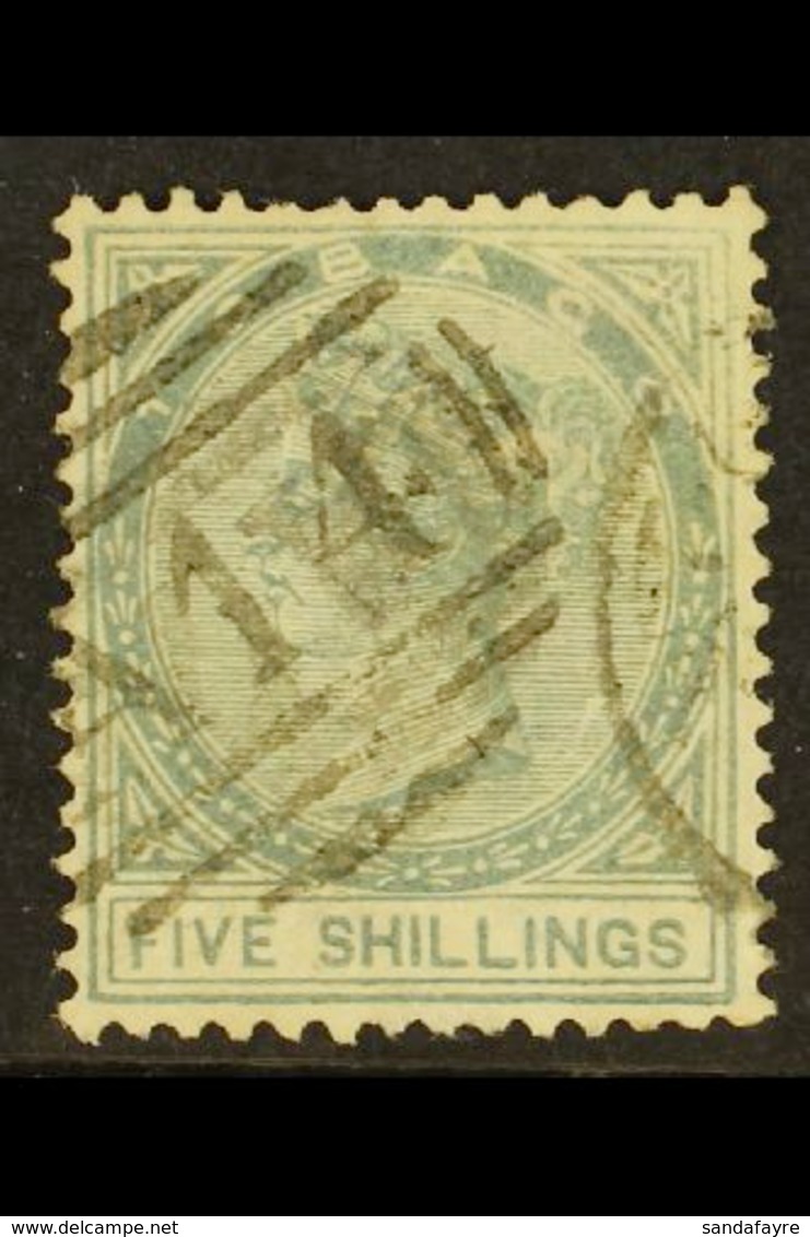 1879  5s Slate, Wmk Crown CC, SG 3w, Good Used. For More Images, Please Visit Http://www.sandafayre.com/itemdetails.aspx - Trinidad & Tobago (...-1961)