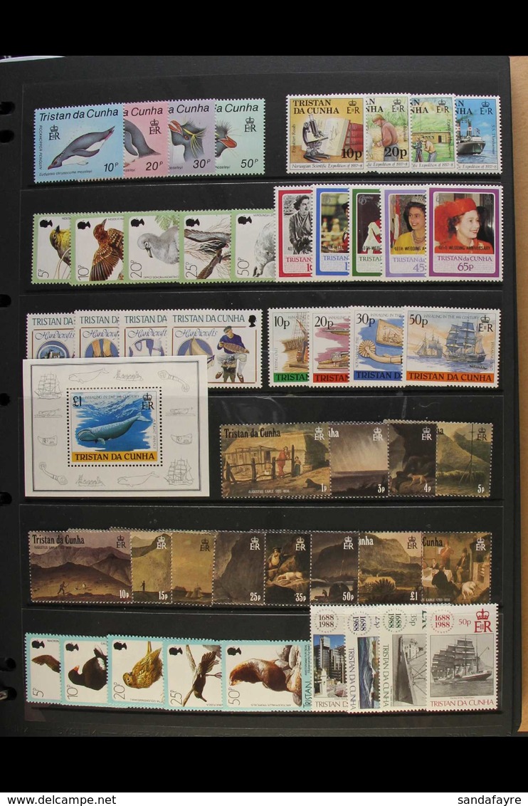 1980-2007 COMPREHENSIVE NHM COLLECTION.  A Virtually Complete Collection Of Sets & Miniature Sheets, With Less Than 5 Se - Tristan Da Cunha