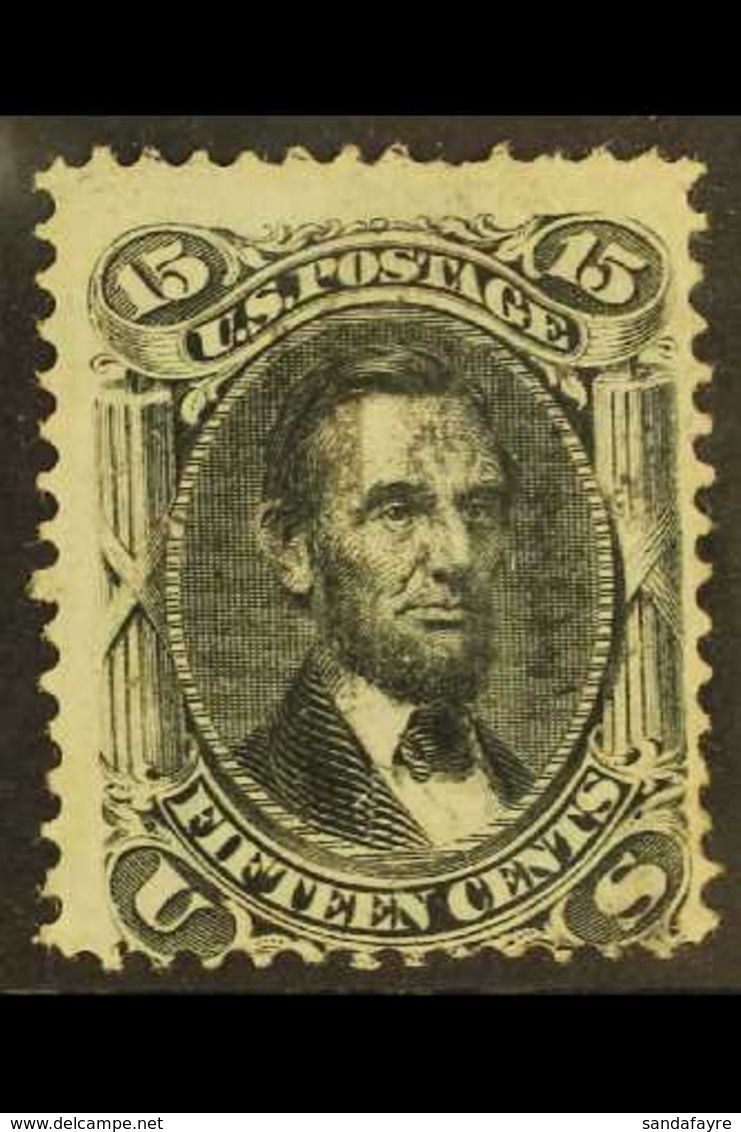 1861-6  15c Black, F Grill, Scott 98, Lightly Used, Pulled Perf At Top. For More Images, Please Visit Http://www.sandafa - Sonstige & Ohne Zuordnung