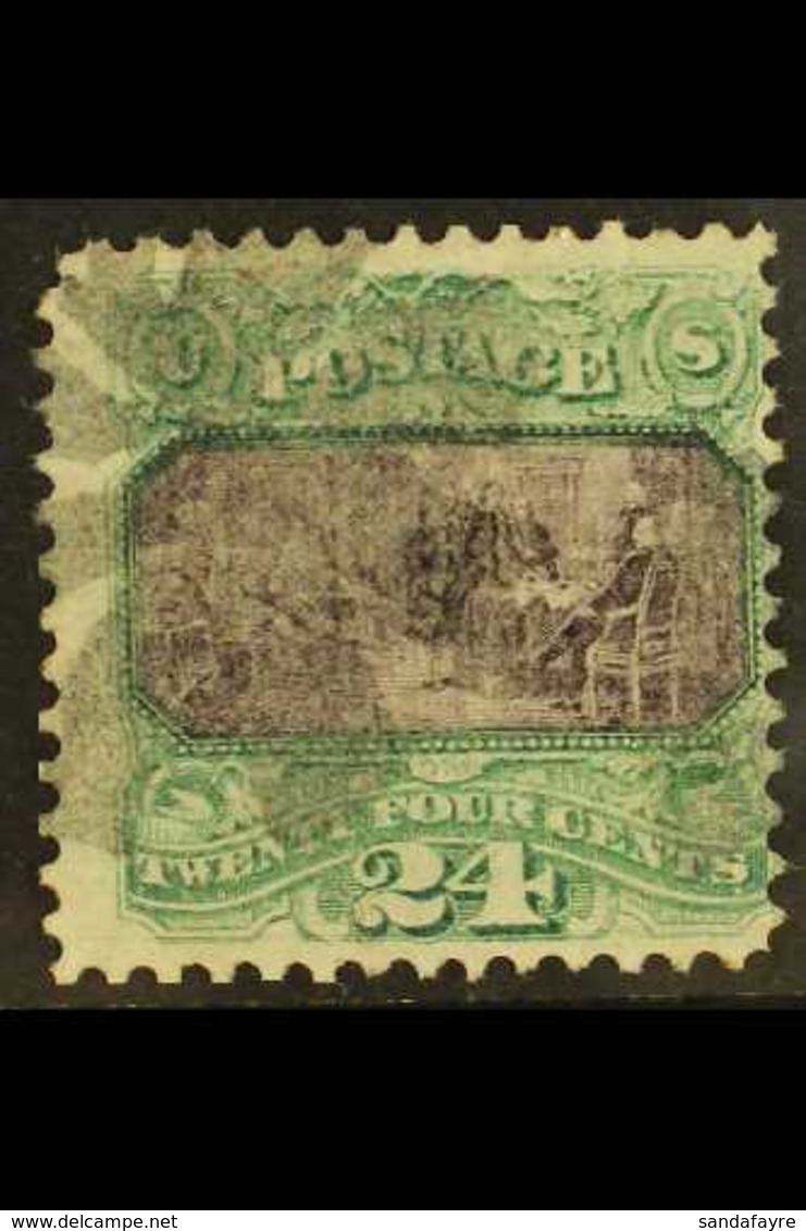 1869  24c Deep Purple And Green (SG 122, Sc 120), Lightly Used. For More Images, Please Visit Http://www.sandafayre.com/ - Sonstige & Ohne Zuordnung