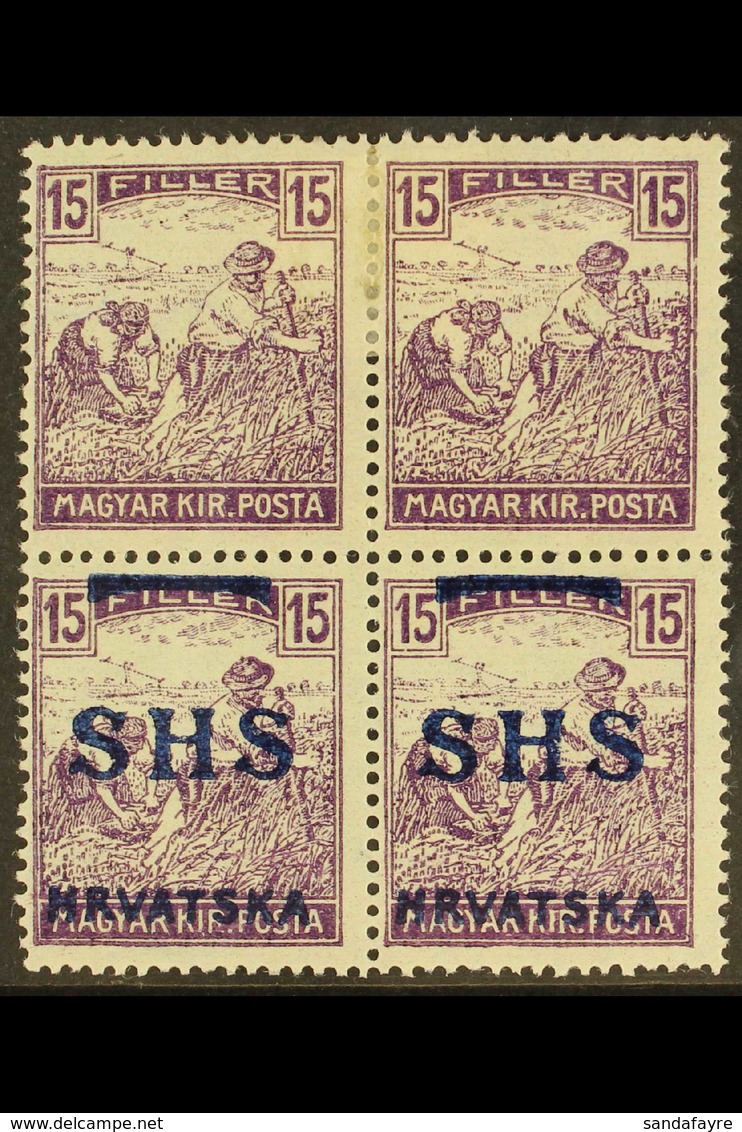1918 ISSUES FOR CROATIA.  "SHS" OVERPRINT VARIETIES & ERRORS. Impressive Fine Mint Collection Of Virtually ALL DIFFERENT - Sonstige & Ohne Zuordnung
